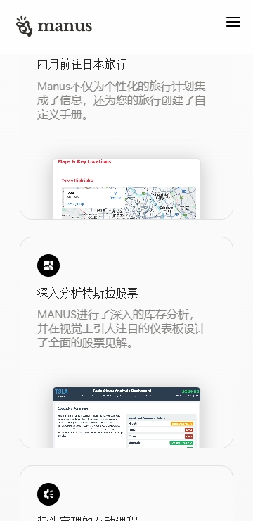Manus 任务执行示例